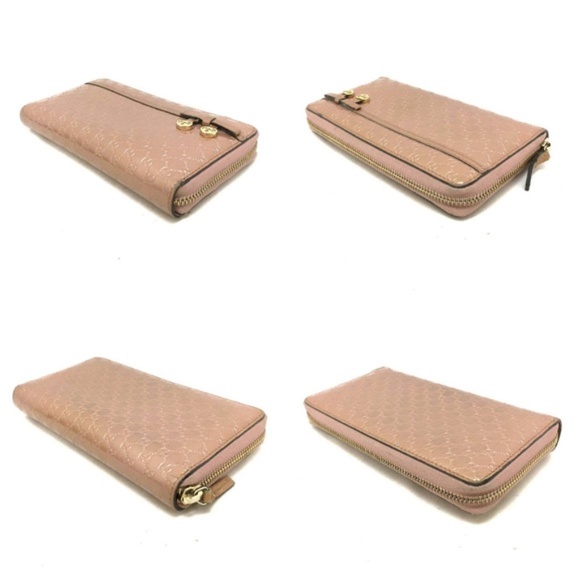 GUCCI Micro Shima GG Logo Pattern Zippy Wallet - Picture 4 of 8